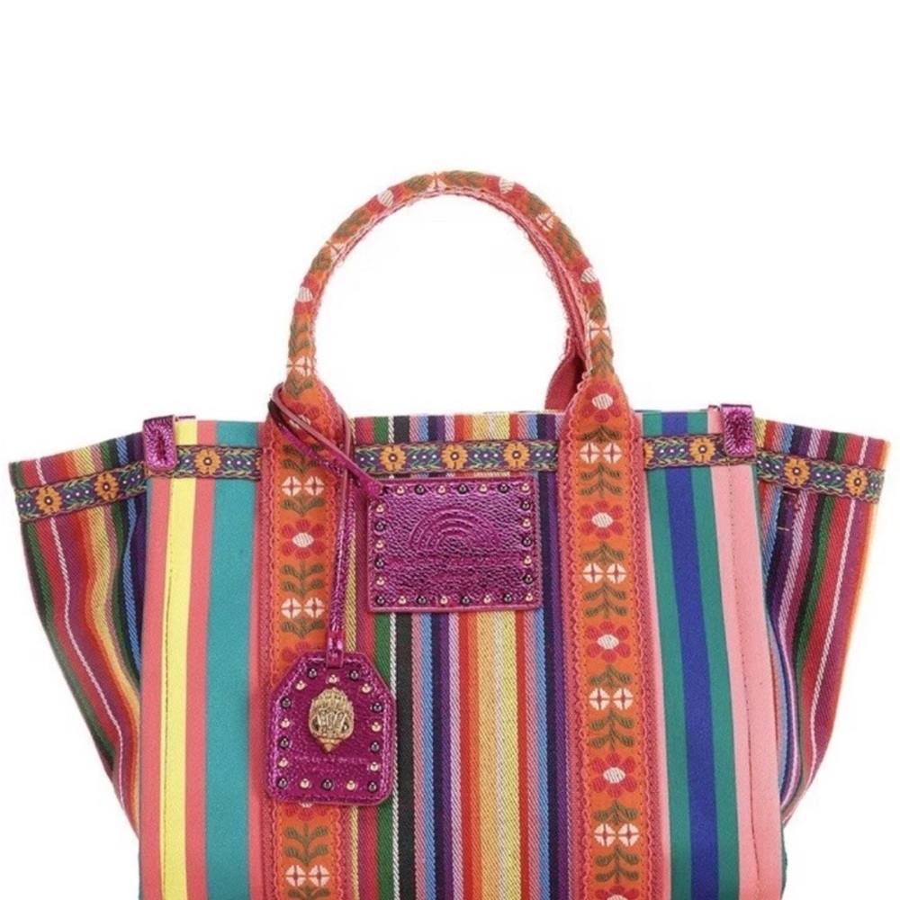 Kurt Geiger London Small Southbank Rainbow Floral Tote Bag